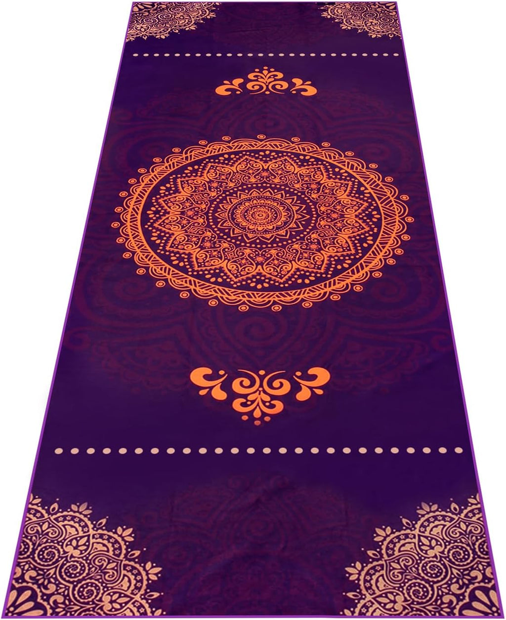 Ultimate Non-Slip Hot Yoga Towel with Exclusive Corner Pockets & Free Spray Bottle - Perfect for Yoga, Pilates, and Fitness!